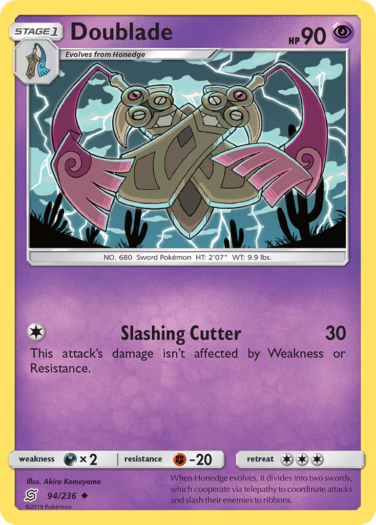Doublade (94/236) - [Reverse Holo] Unified Minds (UNM)