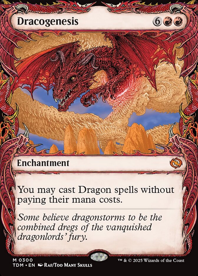 Dracogenesis (300) - [Foil, Showcase] Tarkir: Dragonstorm (TDM)