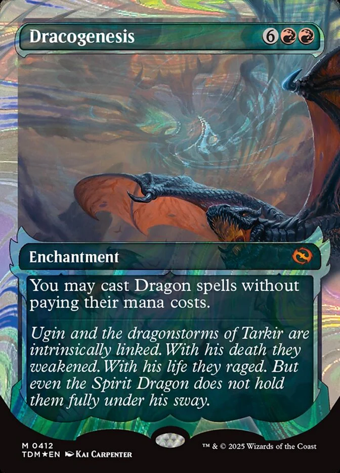 Dracogenesis (412) - [Halo Foil, Showcase] Tarkir: Dragonstorm (TDM)