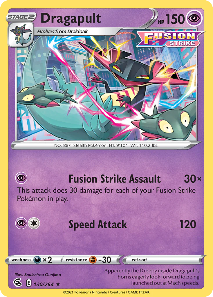 Dragapult (130/264) - [Reverse Holo] Fusion Strike (FST)