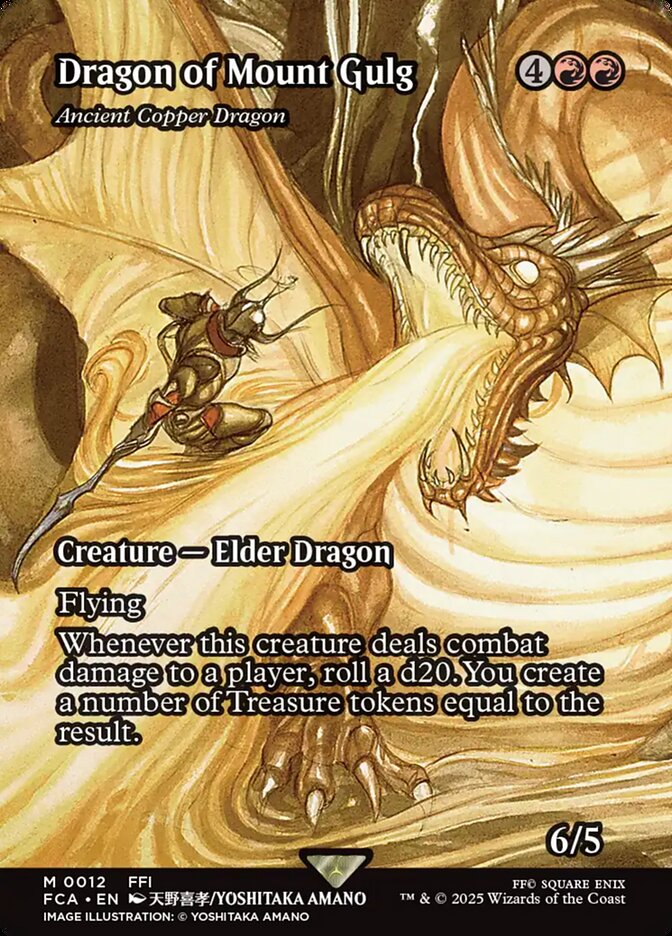 Dragon of Mount Gulg - Ancient Copper Dragon (12) - [Borderless] Final Fantasy: Through the Ages (FCA)