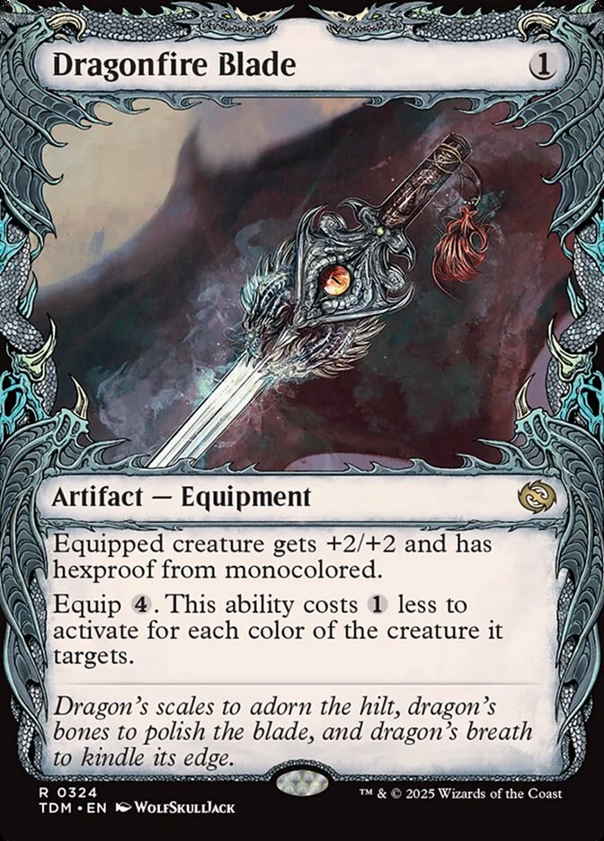 Dragonfire Blade (324) - [Foil, Showcase] Tarkir: Dragonstorm (TDM)