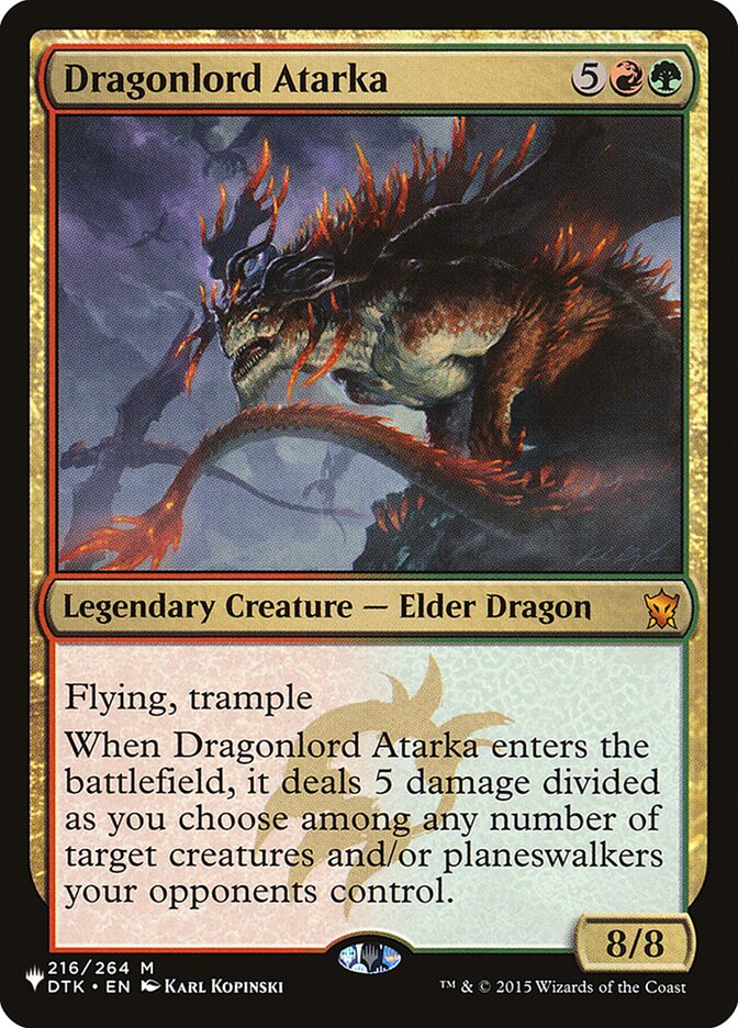 Dragonlord Atarka - The List (PLST)