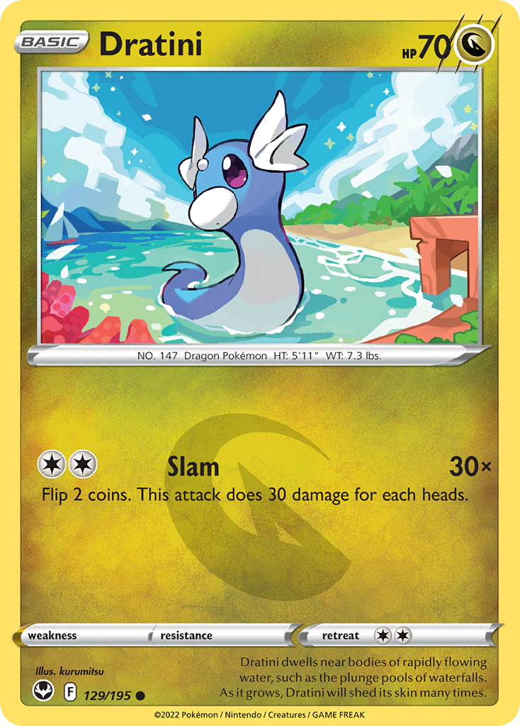 Dratini (129/195) - [Reverse Holo] Silver Tempest (SIT)
