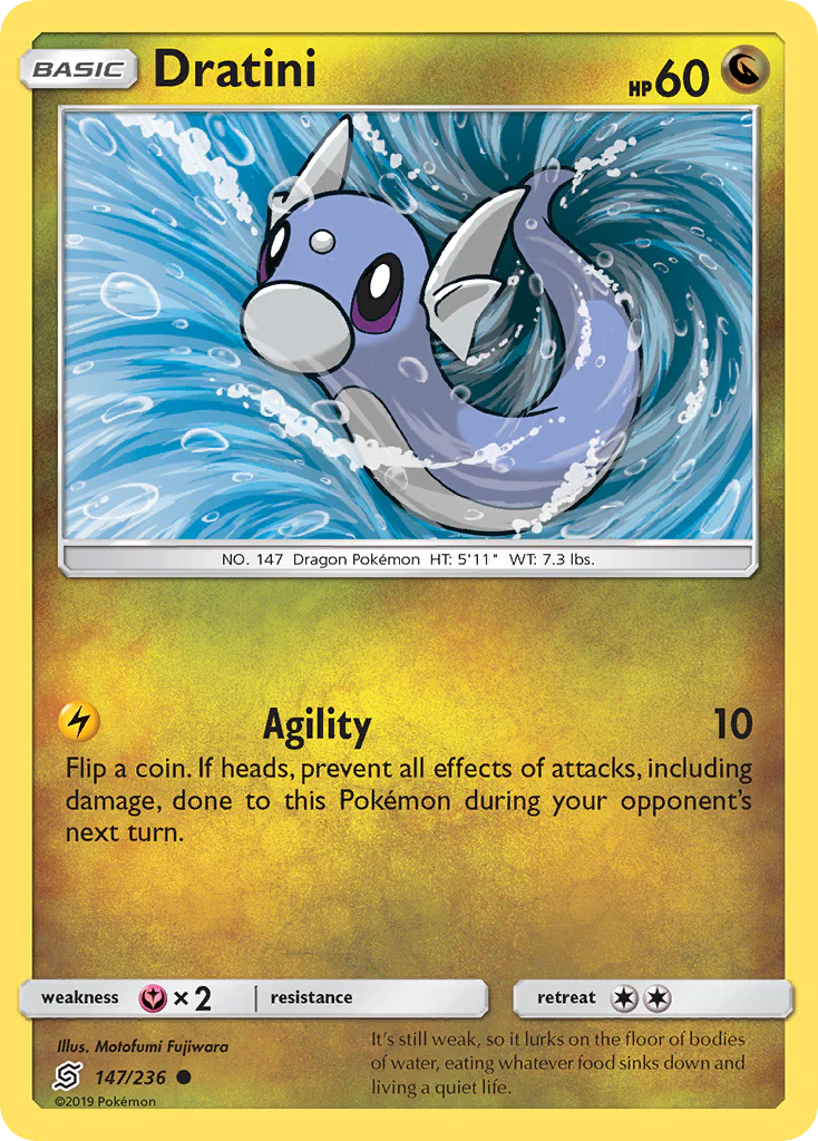 Dratini (147/236) - [Reverse Holo] Unified Minds (UNM)