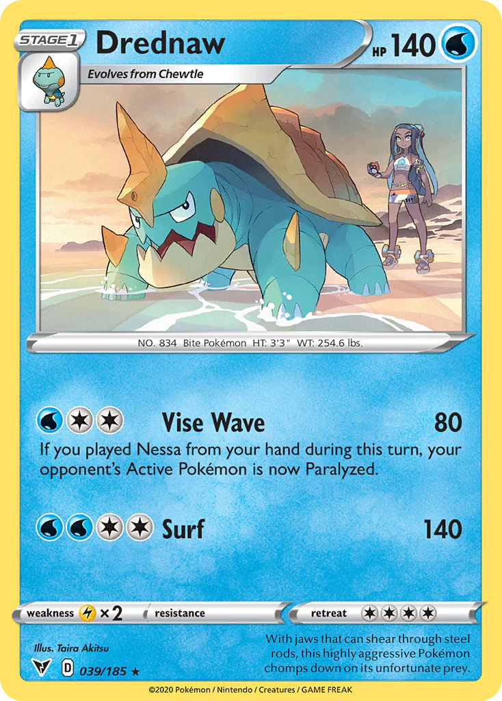 Drednaw (39/185) - [Reverse Holo] Vivid Voltage (VIV)