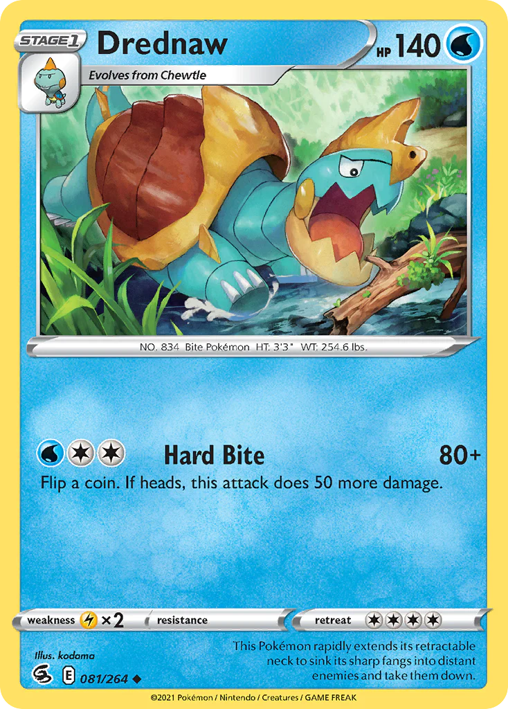 Drednaw (81/264) - [Reverse Holo] Fusion Strike (FST)