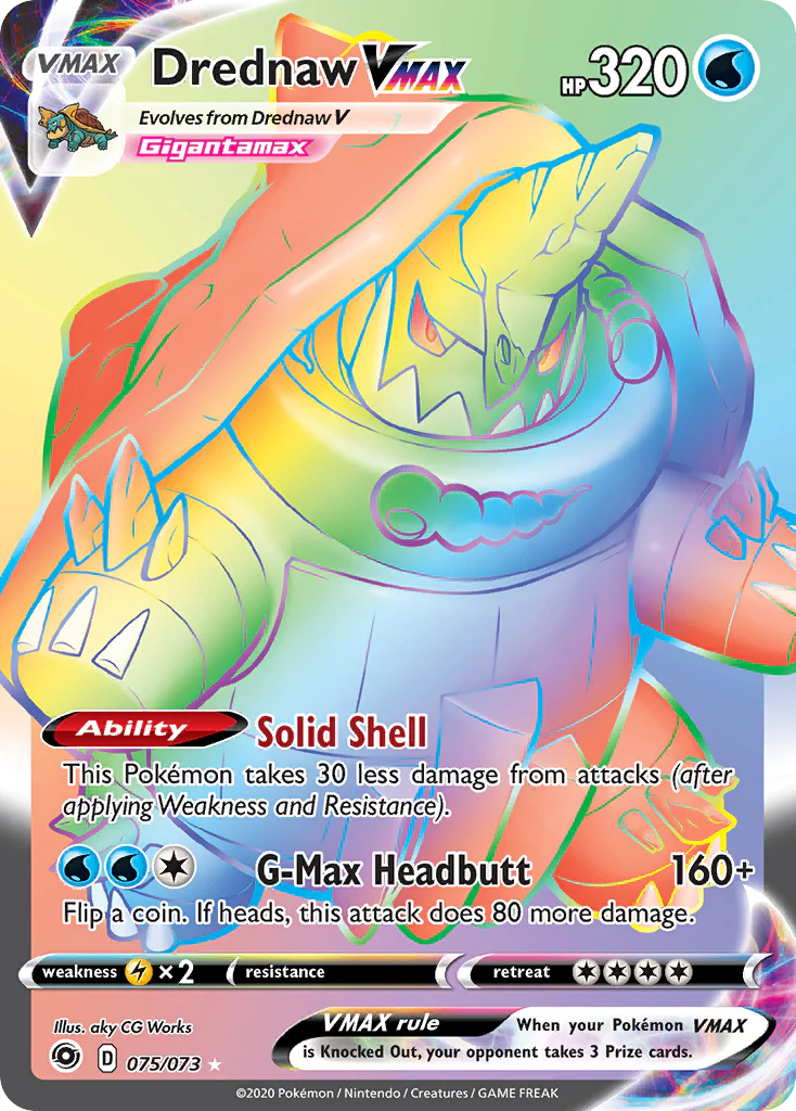 Drednaw VMAX (75/73) - [Rainbow Holo] Champion's Path (CPA)