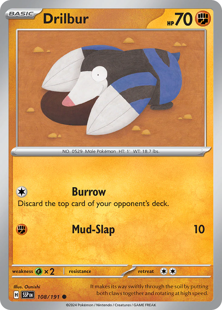 Drilbur (108/191) - Surging Sparks (SSP)