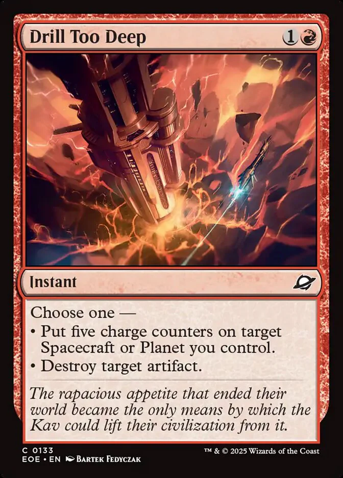 Drill Too Deep (133) - [Foil] Edge of Eternities (EOE)