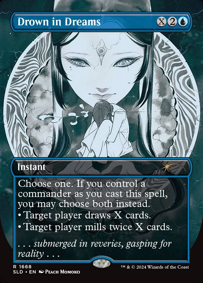 Drown in Dreams (1668) - [Borderless] Secret Lair Drop (SLD)