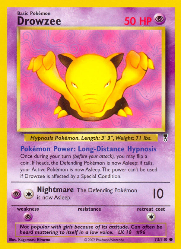 Drowzee (73/110) - [Reverse Holo] Legendary Collection (LC)