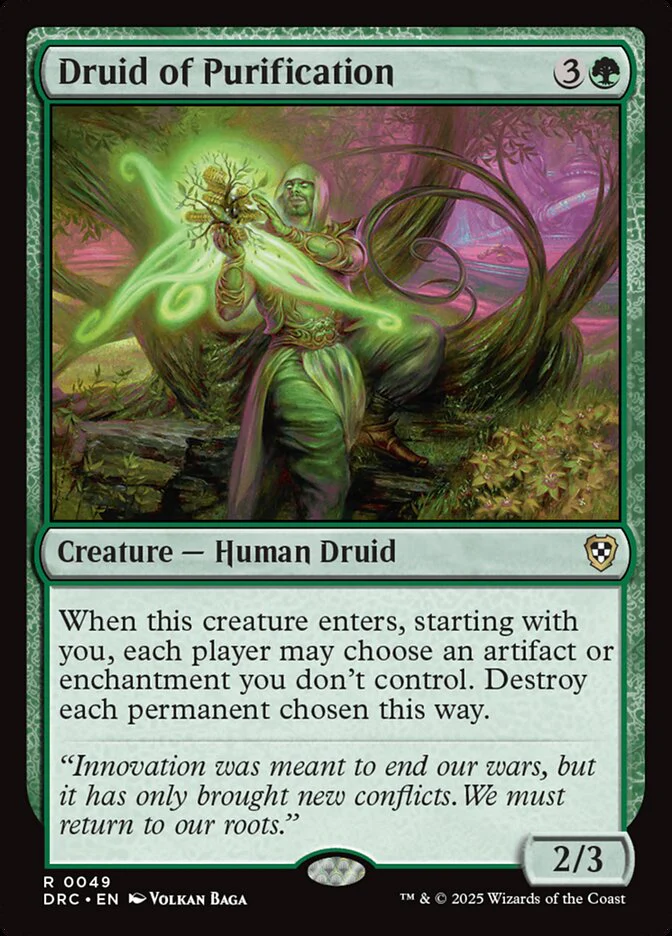 Druid of Purification - Aetherdrift Commander (DRC)