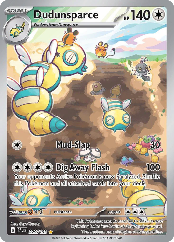 Dudunsparce (229/193) - [Illustration Rare] Paldea Evolved (PAL)