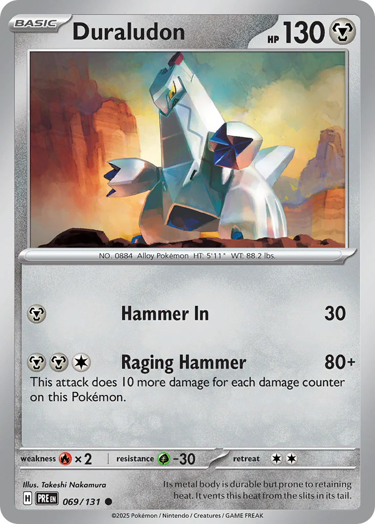 Duraludon (69/131) - [Reverse Holo] Prismatic Evolutions (PRE)
