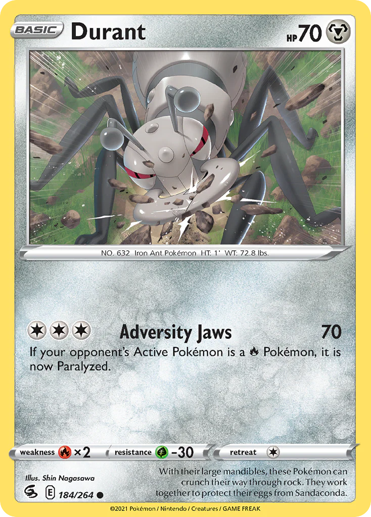 Durant (184/264) - [Reverse Holo] Fusion Strike (FST)