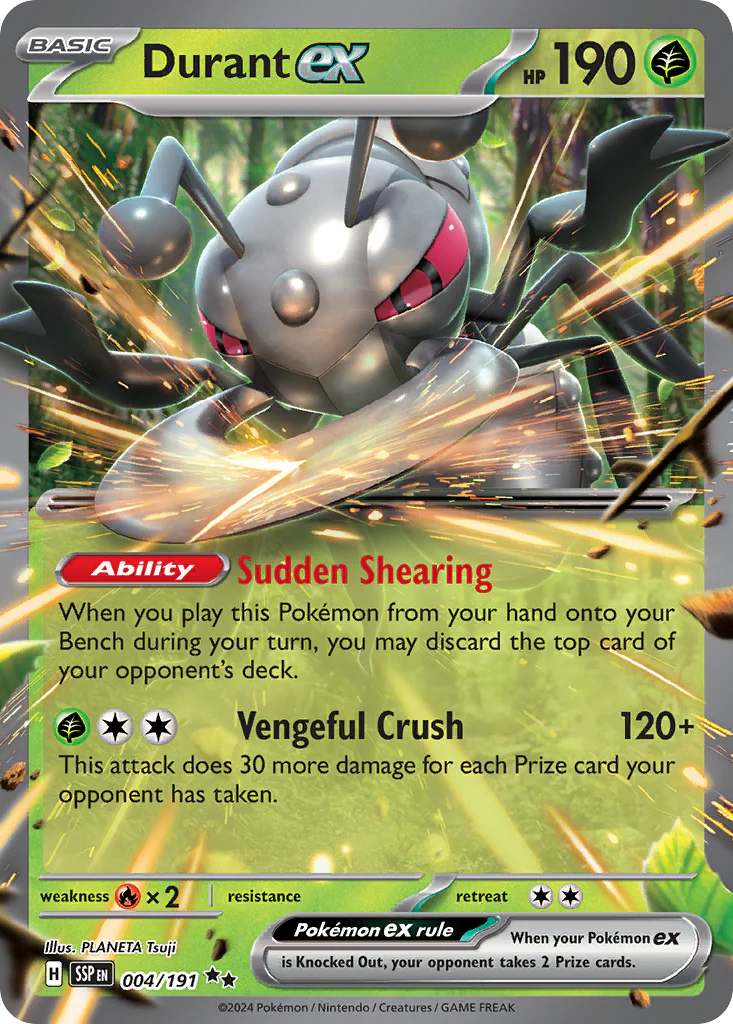 Durant ex (4/191) - [Holo Foil] Surging Sparks (SSP)