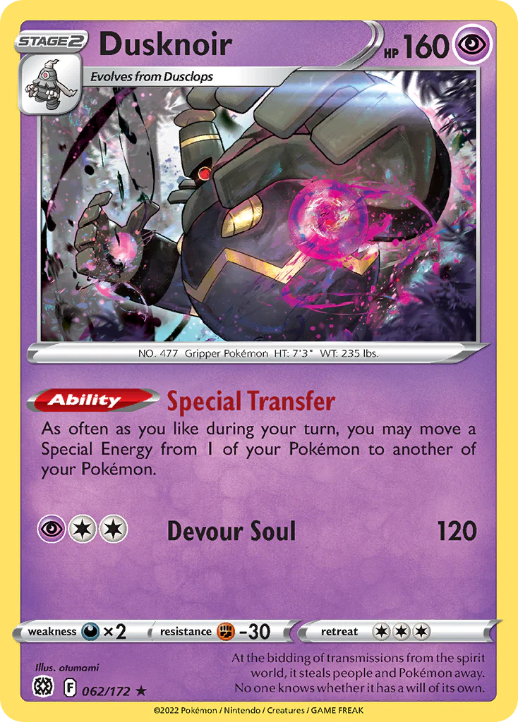 Dusknoir (62/172) - [Holo Foil] Brilliant Stars (BRS)