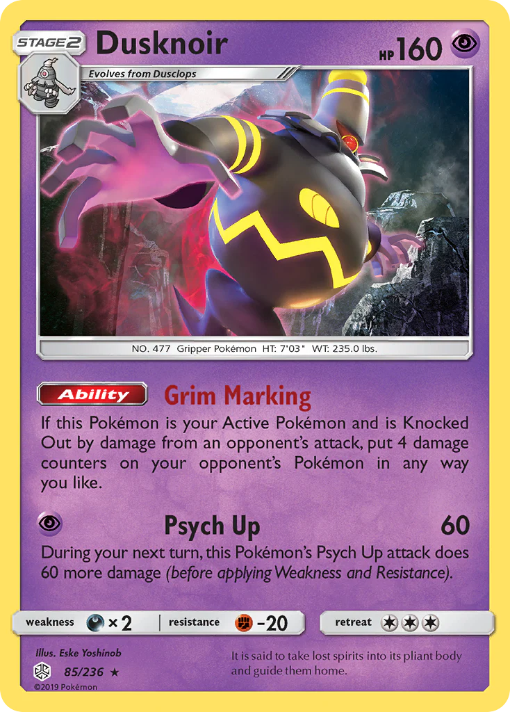 Dusknoir (85/236) - [Reverse Holo] Cosmic Eclipse (CEC)
