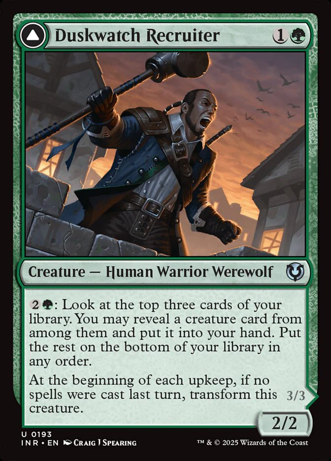 Duskwatch Recruiter // Krallenhorde Howler - [Foil] Innistrad Remastered (INR)