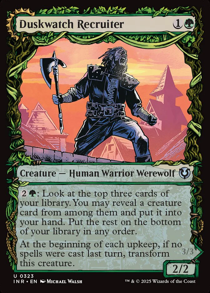 Duskwatch Recruiter // Krallenhorde Howler - [Foil, Showcase] Innistrad Remastered (INR)