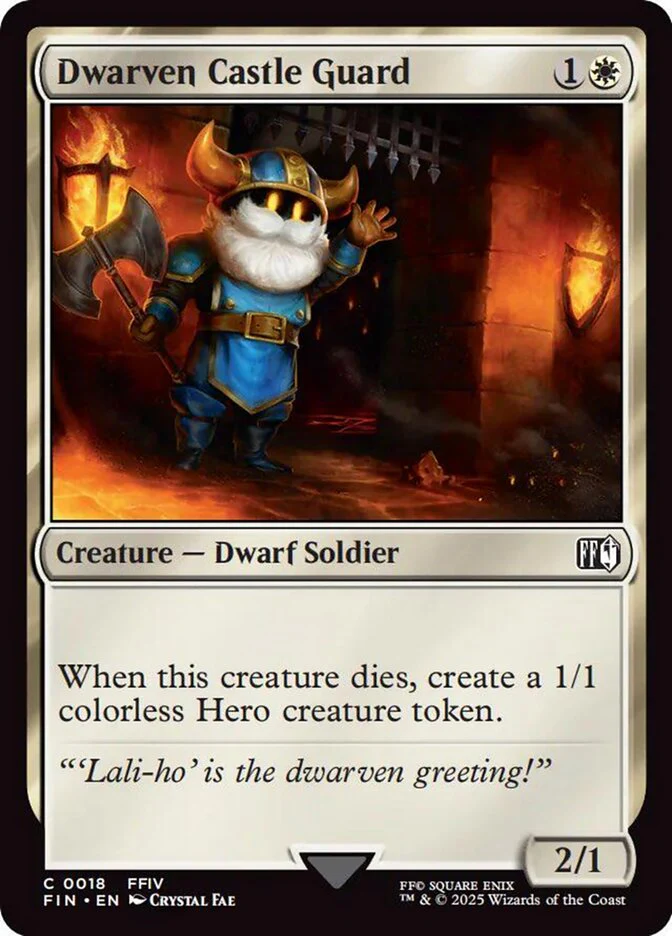 Dwarven Castle Guard (18) - [Foil] Final Fantasy (FIN)