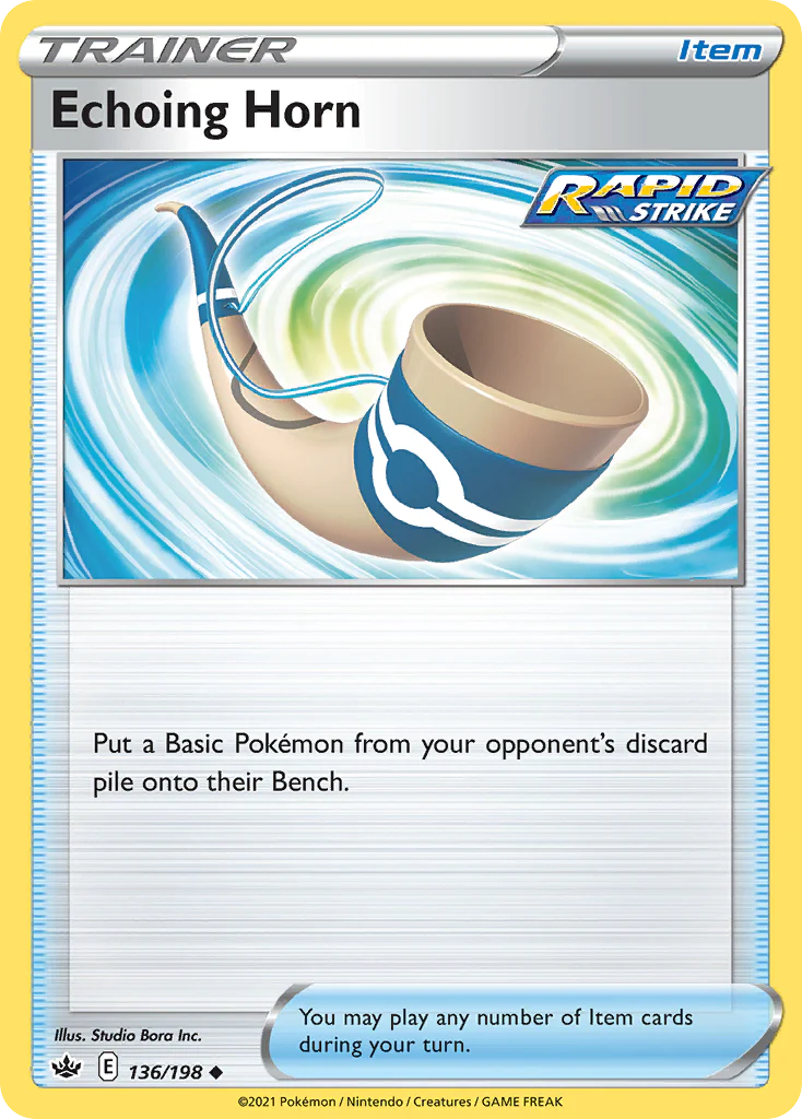 Echoing Horn (136/198) - [Reverse Holo] Chilling Reign (CRE)
