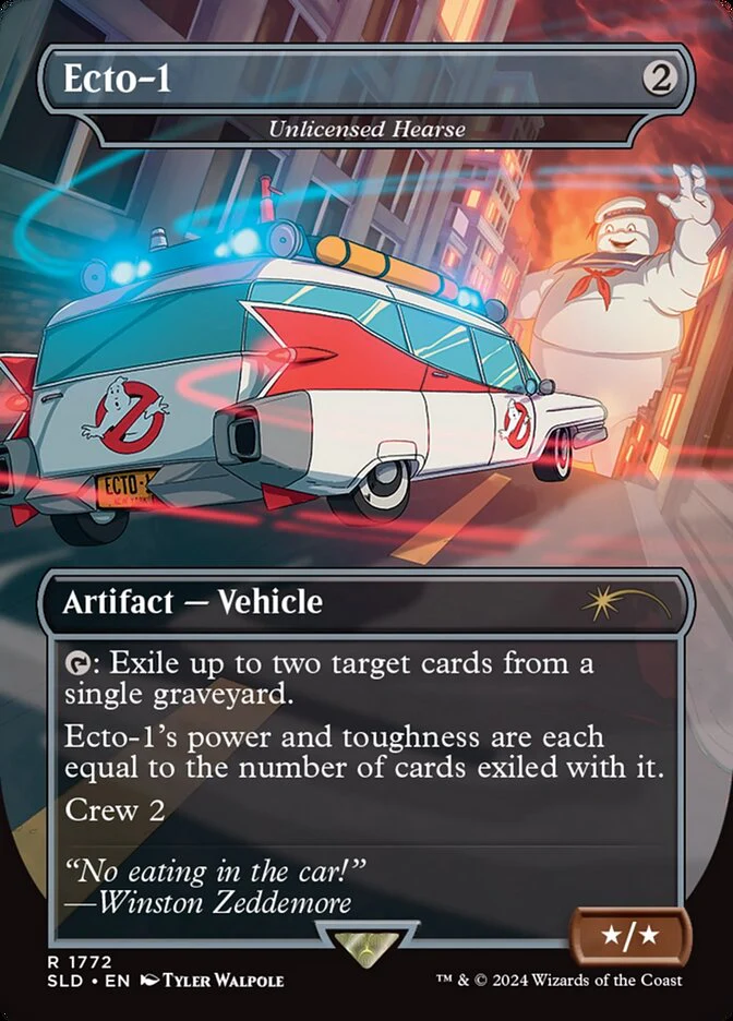 Ecto-1 - Unlicensed Hearse - [Borderless] Secret Lair Drop (SLD)