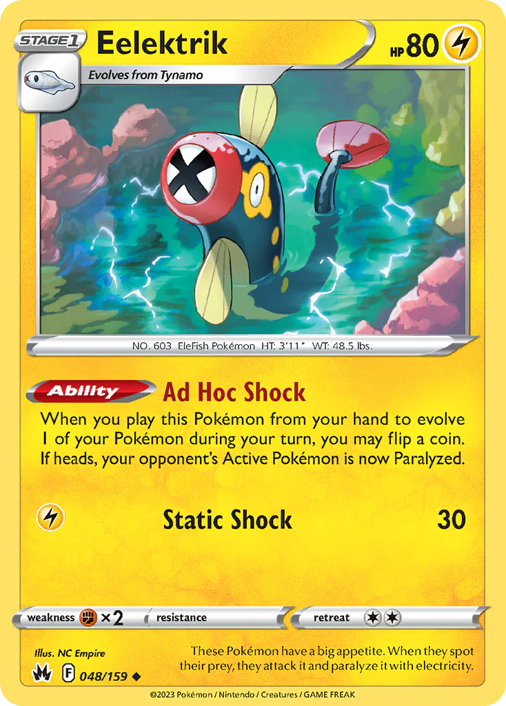 Eelektrik (48/159) - [Reverse Holo] Crown Zenith (CRZ)
