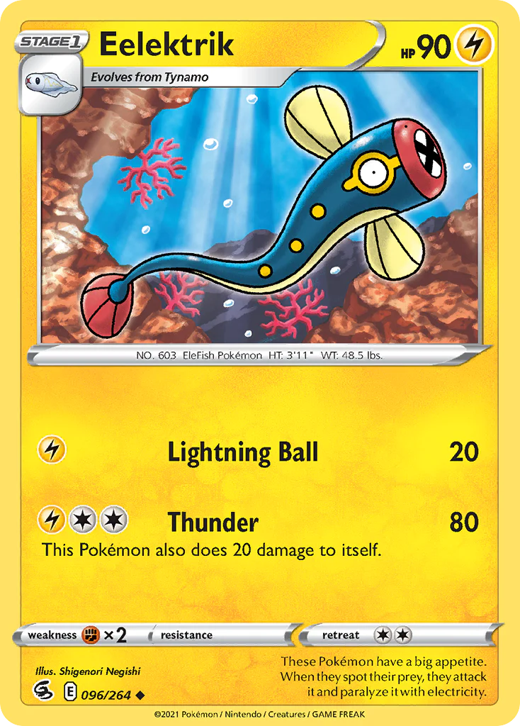 Eelektrik (96/264) - [Reverse Holo] Fusion Strike (FST)