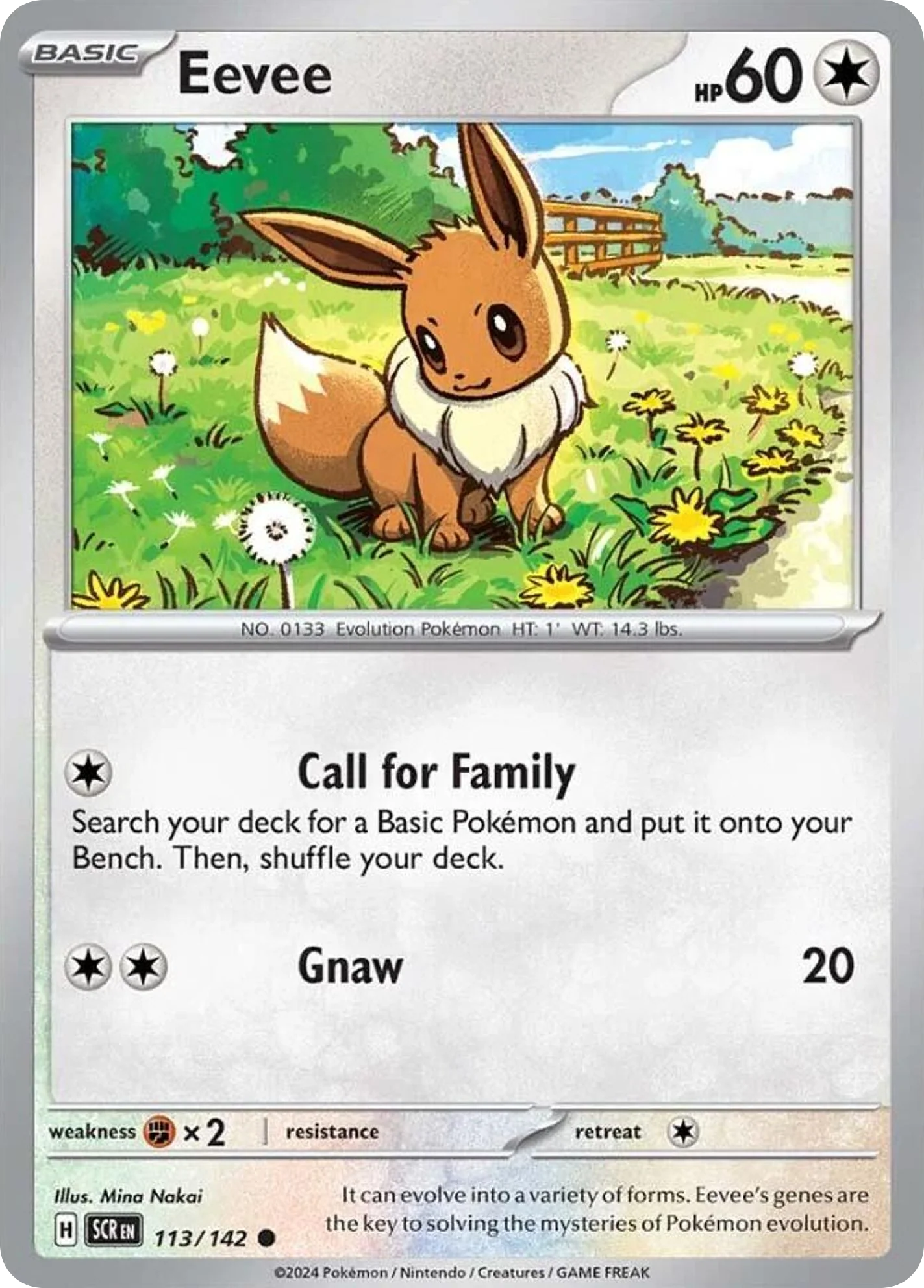Eevee (113/142) - [Reverse Holo] Stellar Crown (SCR)