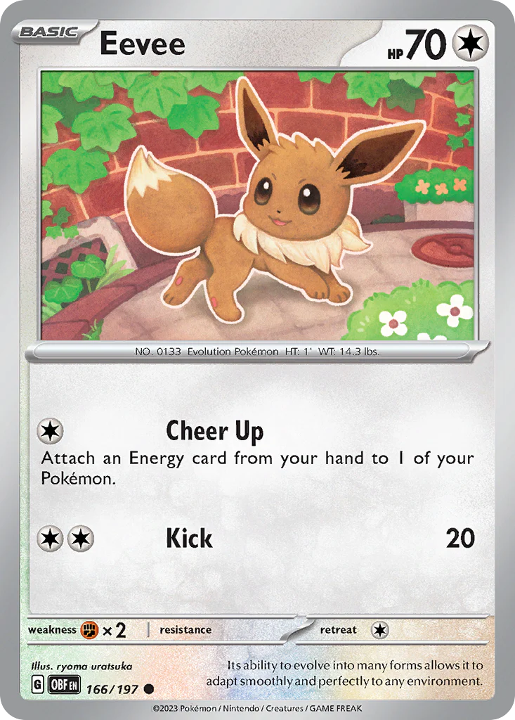 Eevee (166/197) - Obsidian Flames (OBF)