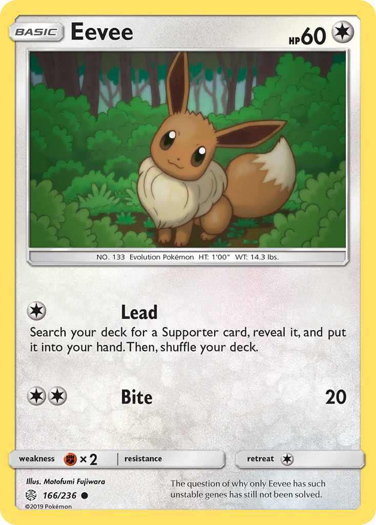 Eevee (166/236) - [Reverse Holo] Cosmic Eclipse (CEC)