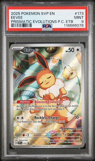 Eevee #173 (Pokemon Center) - [Graded PSA 9] Prismatic Evolutions - Image 2