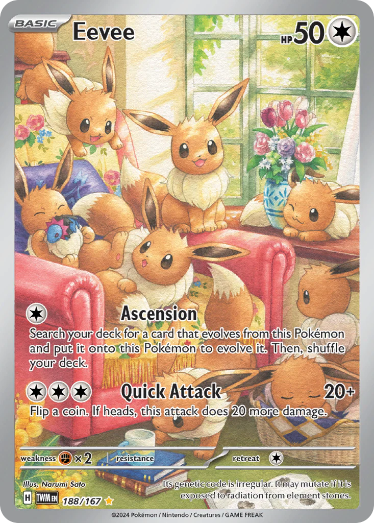 Eevee (188/167) - [Illustration Rare] Twilight Masquerade (TWM)