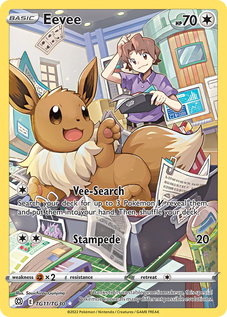 Eevee (TG11/30) - [Gallery Holo] Brilliant Stars Trainer Gallery (BRSTG)