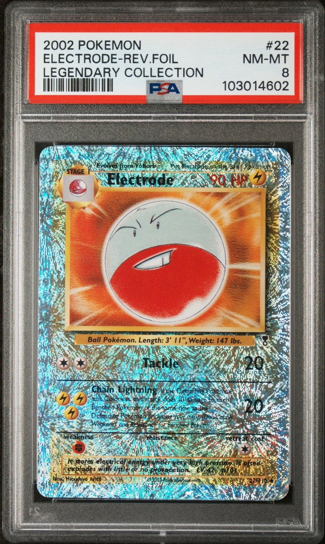 Electrode #22 - [Reverse Holo, Graded PSA 8] Legendary Collection - Image 2