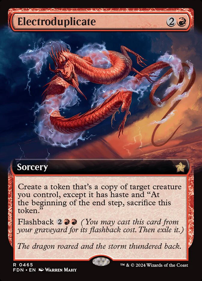 Electroduplicate - [Foil, Extended Art] Foundations (FDN)