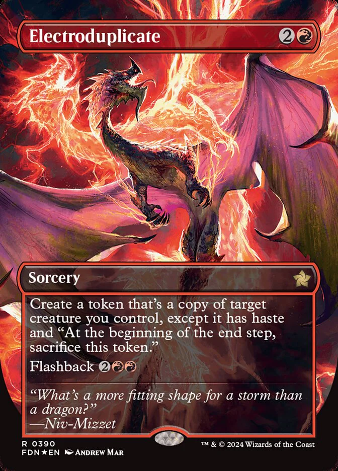 Electroduplicate - [Mana Foil, Borderless] Foundations (FDN)