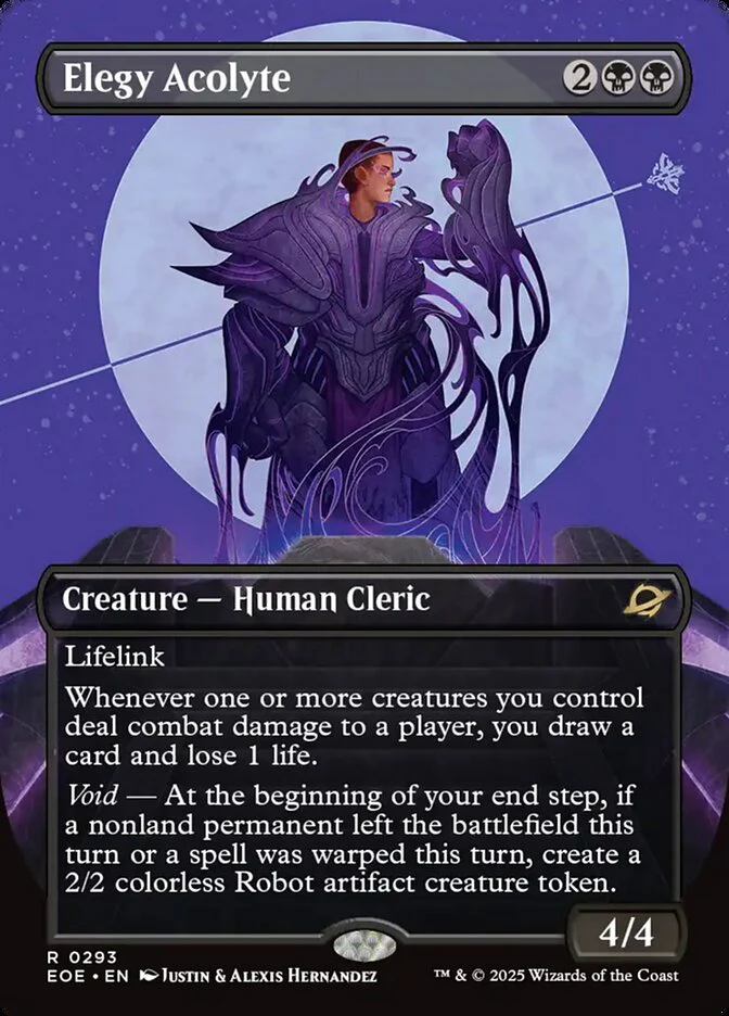 Elegy Acolyte (293) - [Foil, Borderless] Edge of Eternities (EOE)