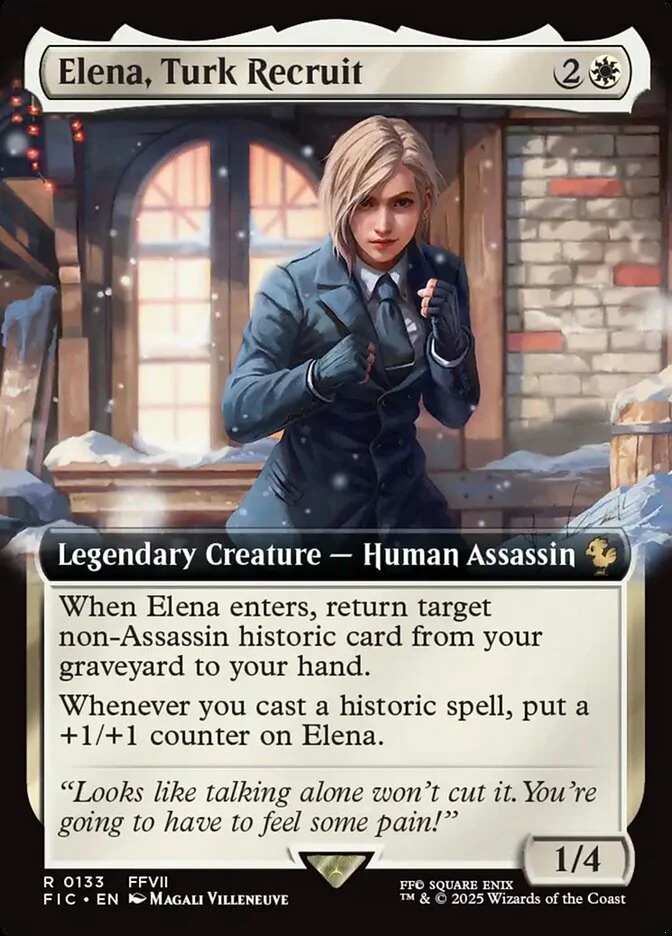 Elena, Turk Recruit (133) - [Extended Art] Final Fantasy Commander (FIC)