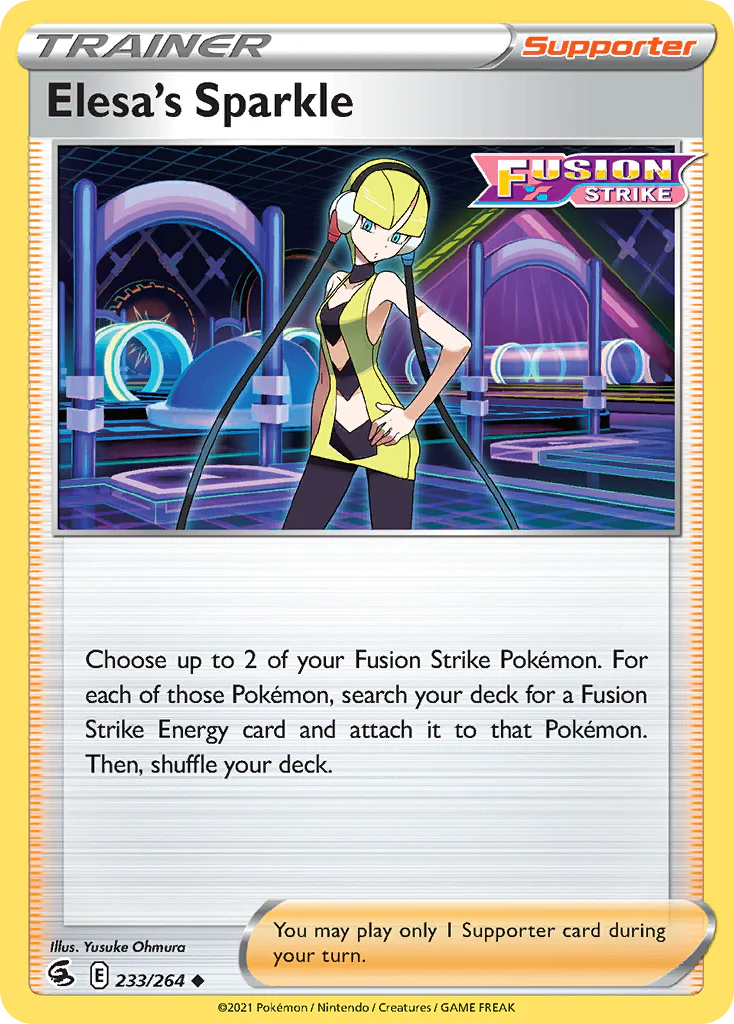Elesa's Sparkle (233/264) - [Reverse Holo] Fusion Strike (FST)