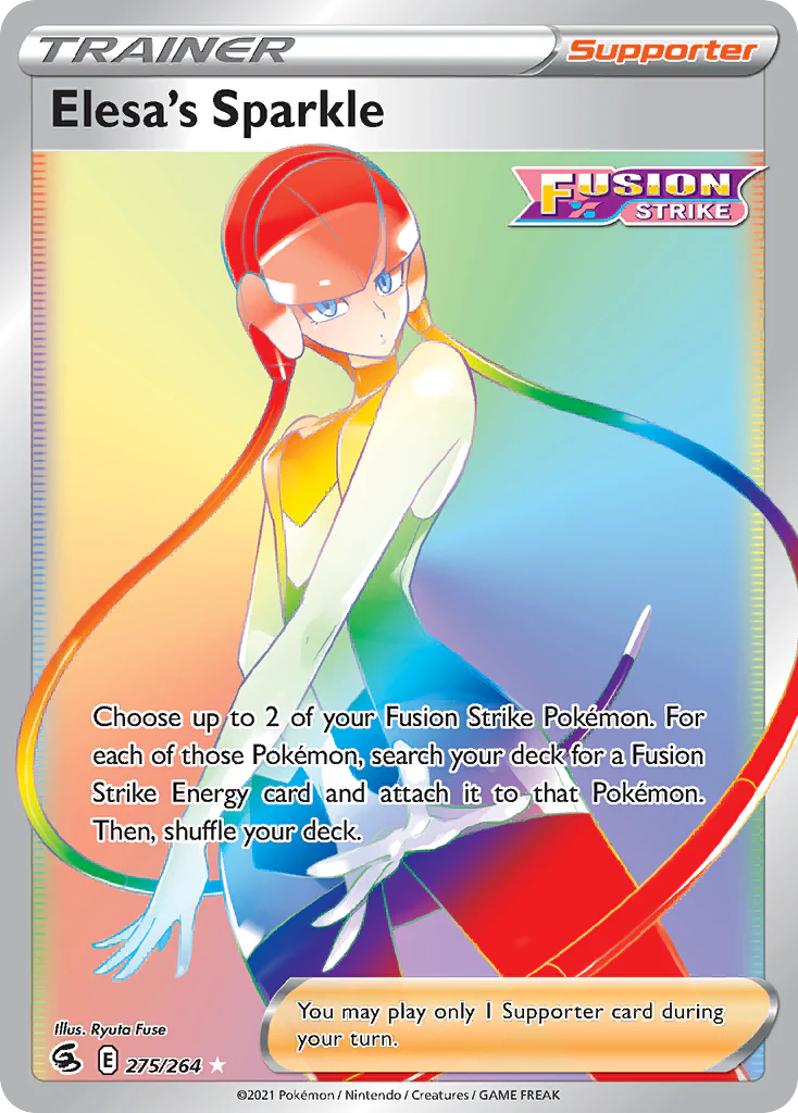 Elesa's Sparkle (275/264) - [Rainbow Holo] Fusion Strike (FST)