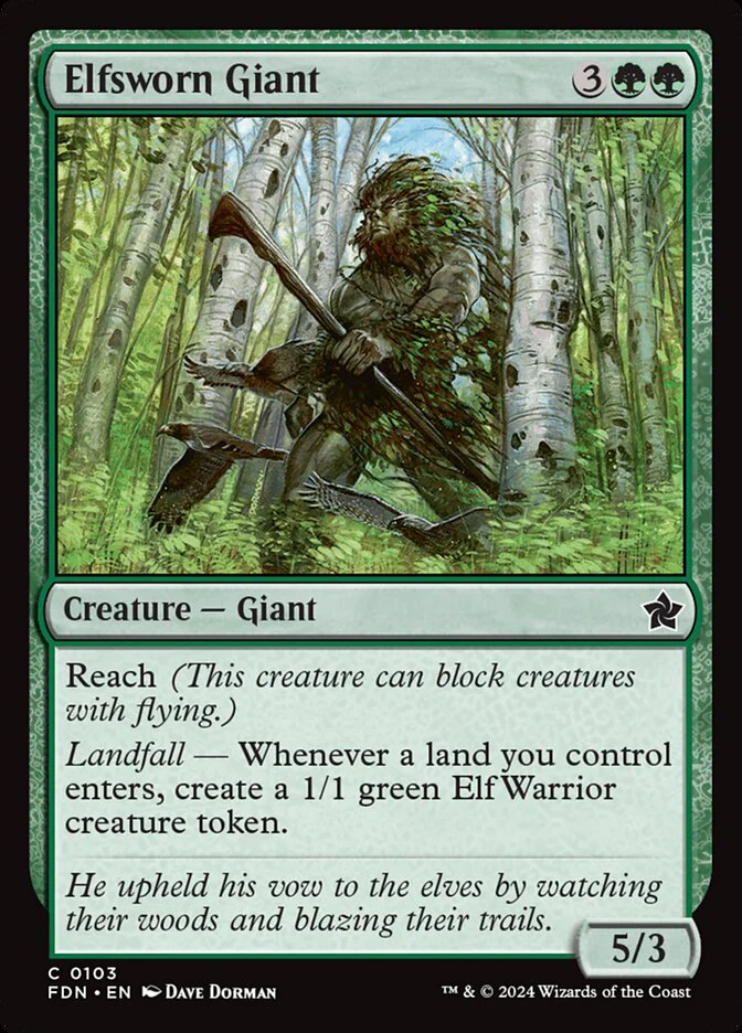 Elfsworn Giant - Foundations (FDN)