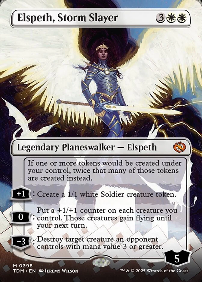 Elspeth, Storm Slayer (398) - [Borderless] Tarkir: Dragonstorm (TDM)