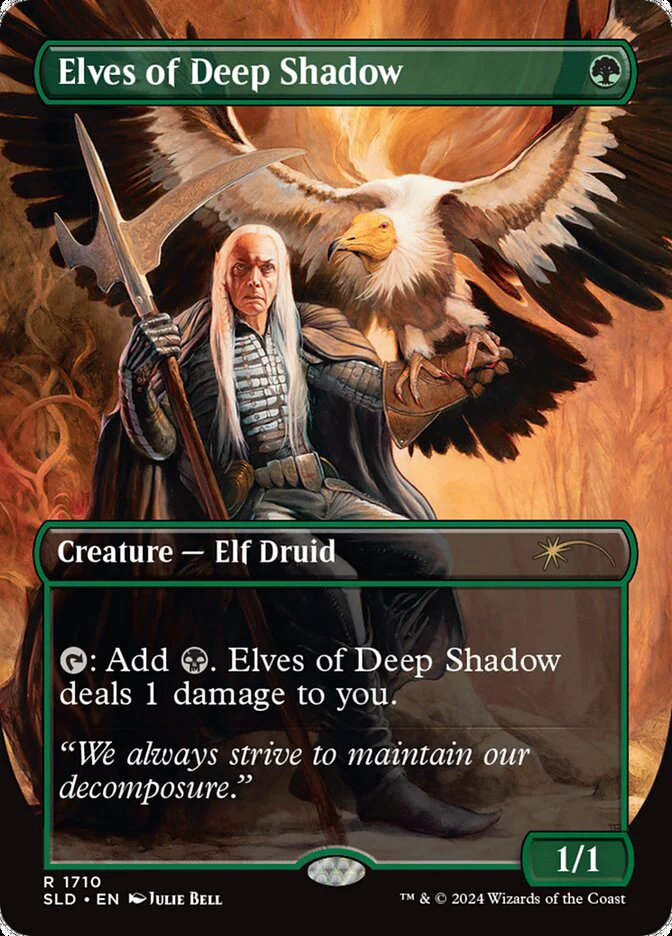 Elves of Deep Shadow (1710) - [Borderless] Secret Lair Drop (SLD)