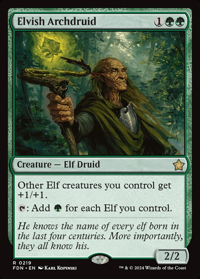 Elvish Archdruid - [Foil] Foundations (FDN)