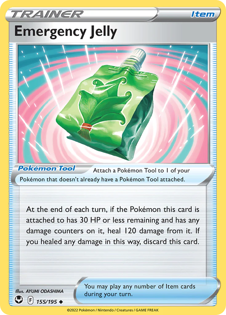 Emergency Jelly (155/195) - [Reverse Holo] Silver Tempest (SIT)
