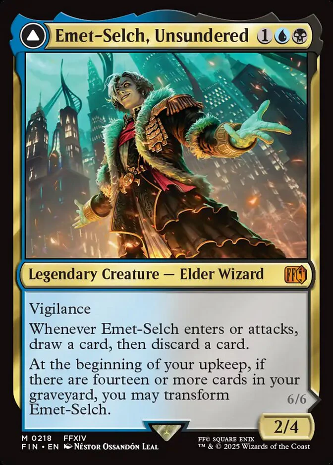 Emet-Selch, Unsundered // Hades, Sorcerer of Eld (218) - [Foil] Final Fantasy (FIN)