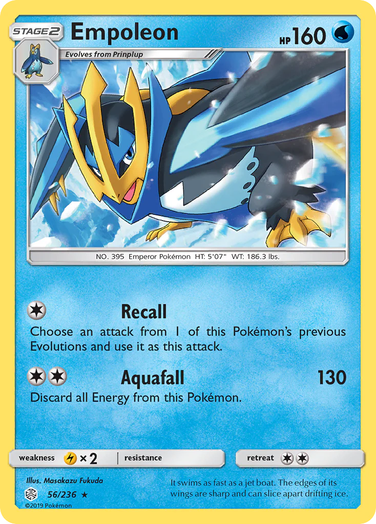 Empoleon (56/236) - [Reverse Holo] Cosmic Eclipse (CEC)